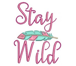 Stickserie - Federtiere Stay Wild